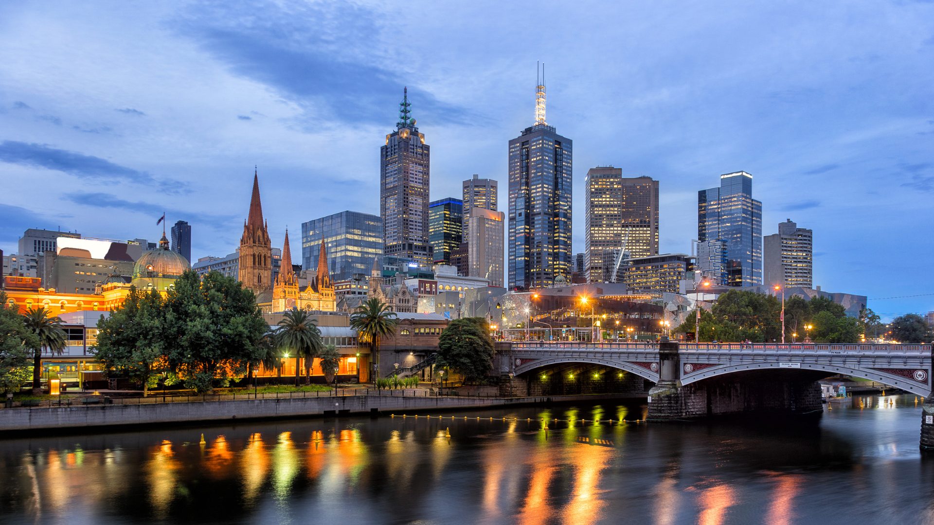 Melbourne cityscape representing DFK Nugents' presence