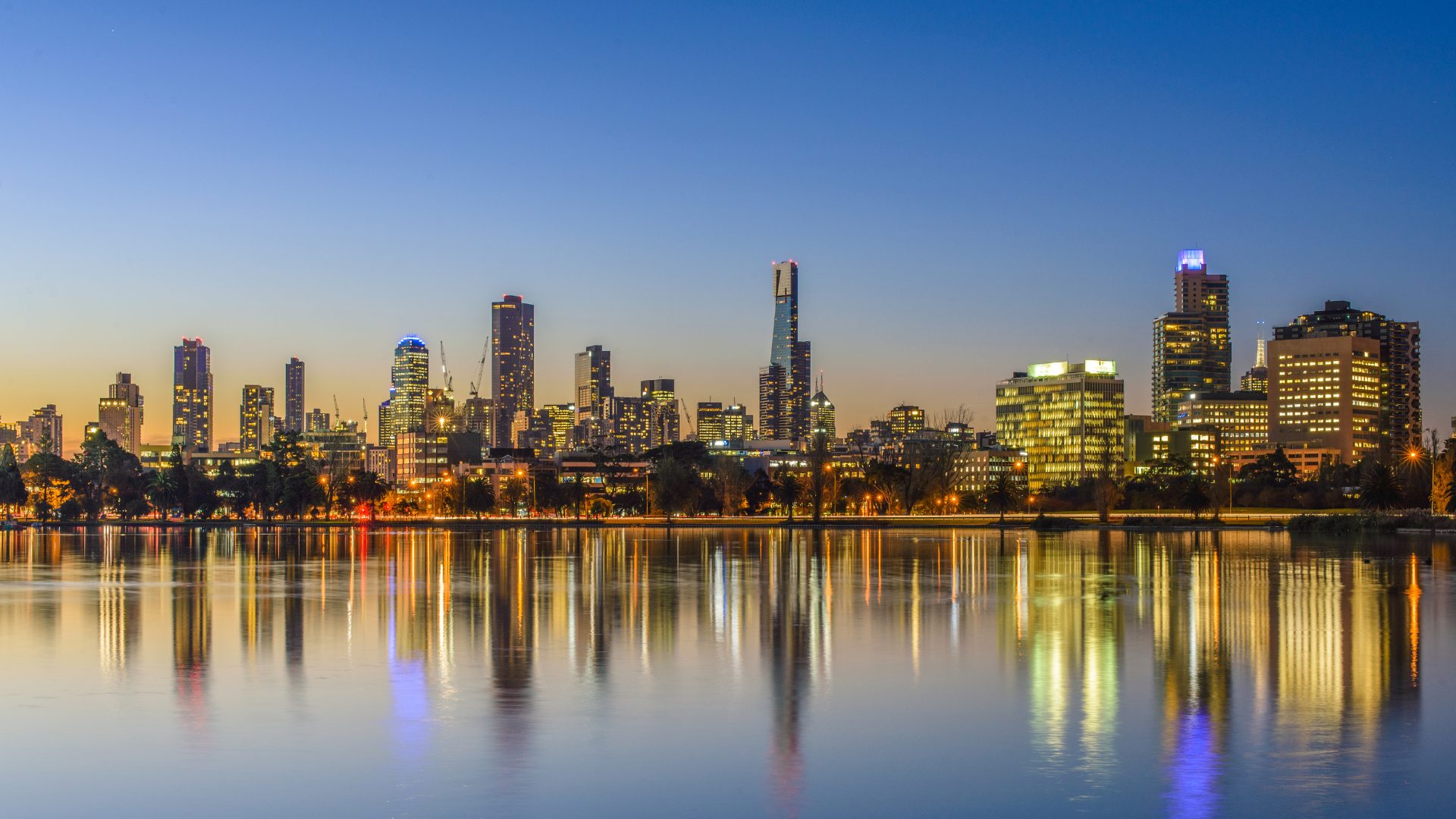 Melbourne city skyline